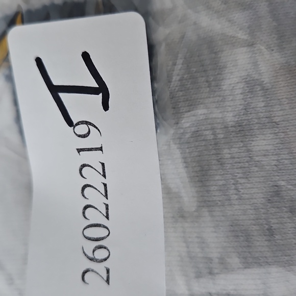 Parke Shrunken Mockneck Sweatshirt Light Gray Navy “P” Logo L/XL - Picture 6 of 6